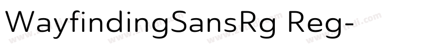 WayfindingSansRg Reg字体转换